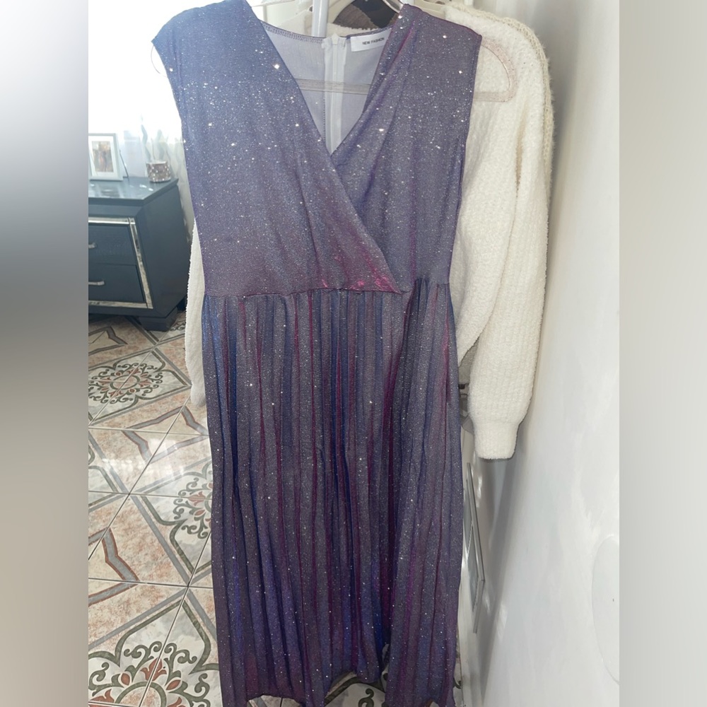 Glitter metallic dress